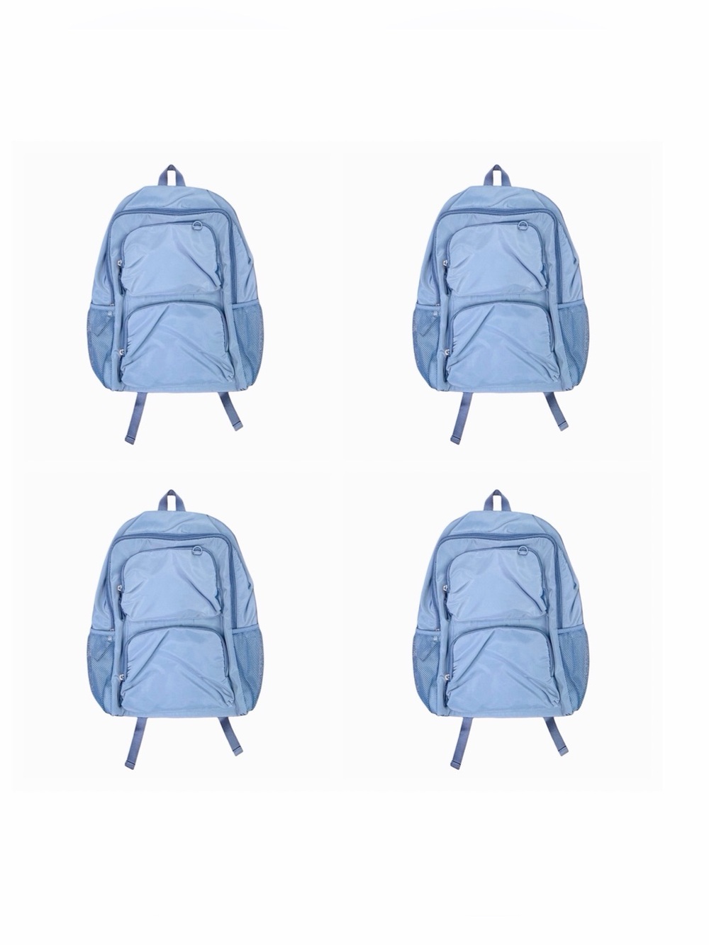 art class 18” Two Pocket Backpack - Set of 4 - Blue & Black